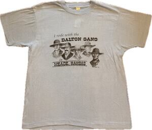 Vintage 1990 Dalton Gang Meade Kansas Shirt Screen Stars Best Single Stitch L